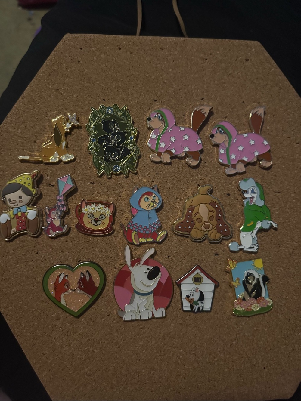 Disney Animal Enamel Pin Multifandom Set - 14 pieces